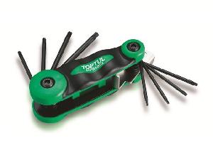 Набор TOPTUL Г-образных ключей TORX T6-T25 складные, 8 пр.