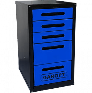 Тумба 5 ящиков для верстака GAROPT (синяя)