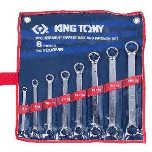 Набор KING TONY накидных ключей, 6-22 мм 8 предметов
