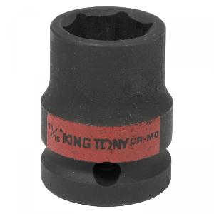 Головка KING TONY торцевая ударная шестигранная 1/2", 11/16", дюймовая