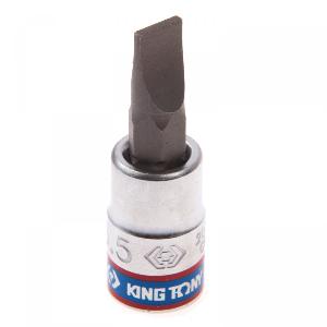 Насадка KING TONY (бита) торцевая 1/4", Slotted, 5,5х1,0 мм, L = 37 мм