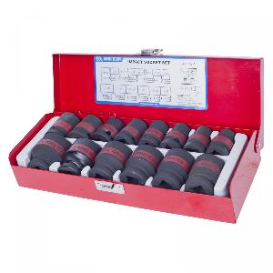 Набор KING TONY ударных торцевых головок 1/2", шестигранные, 3/8"-1&1/4", 14 предметов