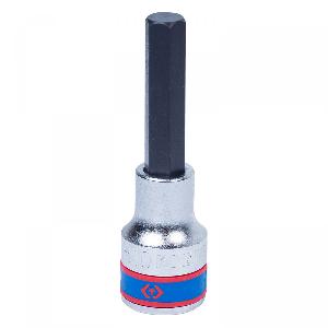 Насадка (бита) торцевая 1/2", HEX, 10 мм, L = 80 мм KING TONY 403510