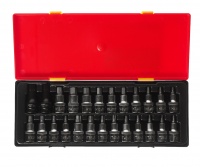 Набор JTC бит-головок 1/2" hex h4-h14, torx t20-t60,spline m5-m12 25 предметов в кейсе