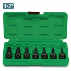 Набор TOPTUL  ударных TORX 1/2" T30-T70,  7 предметов