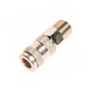 Переходник для компрессора M1/2" быстросъемный с клапаном наружная резьба JTC