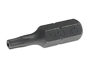Бита JTC TORX TS15Hх25мм 1/4" 5-ти гранная с отверстием