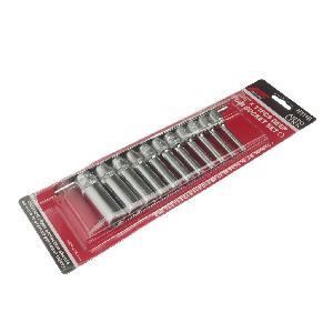 Набор головок торцевых 3/8" TORX Е4-Е18 глубоких 11 предметов JTC