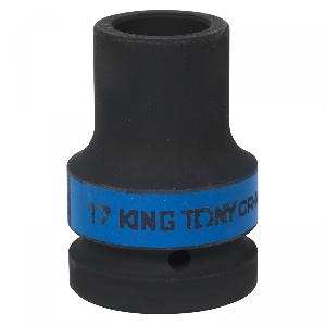 Головка KING TONY торцевая глубокая ударная четырехгранная 1", 17 мм, футорочная