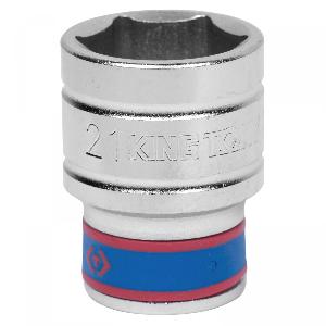Головка KING TONY торцевая стандартная шестигранная 1/2", 21 мм