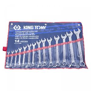Набор KING TONY комбинированных ключей, 5/16"-1-1/4", 14 предметов