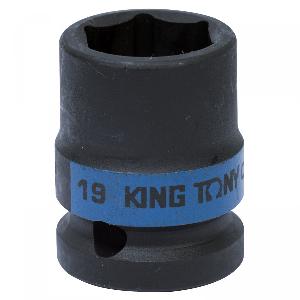 Головка KING TONY торцевая ударная шестигранная 1/2", 19 мм