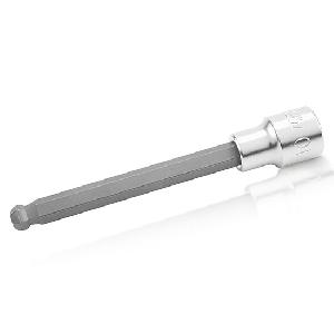 Головка TOPTUL торцевая с шестигранной вставкой HEX 1/2" 5 мм L=140 мм, с шаром