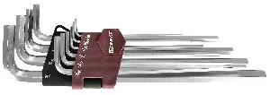 Набор ключей торцевых шестигранных удлиненных дюймовых, H1/16"-H3/8", 10 предметов