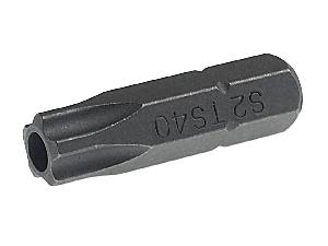 Бита JTC TORX TS40Hх25мм 1/4" 5-ти гранная с отверстием