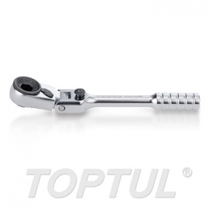 Трещотка TOPTUL 1/4" 60 зубьев 110 мм с шарниром для бит