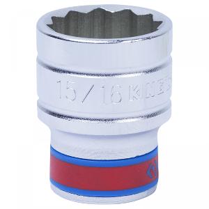 Головка KING TONY торцевая стандартная двенадцатигранная 1/2", 15/16", дюймовая
