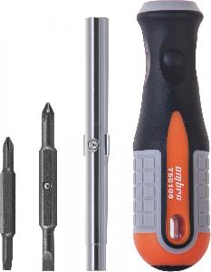 Отвертка Ombra стержневая 6 в 1 ROUND GRIP 1/4",5/16"DR, SL5,6, PH1,2