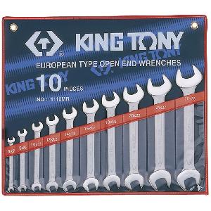 Набор рожковых ключей, 6-28 мм, 10 предметов KING TONY 1110MR