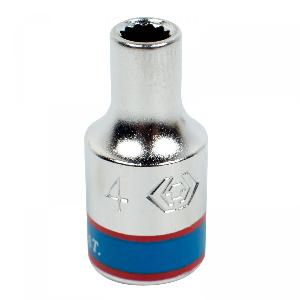 Головка торцевая стандартная двенадцатигранная 1/4", 4 мм KING TONY 233004M