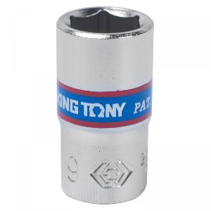 Головка KING TONY торцевая стандартная шестигранная 1/4", 9 мм