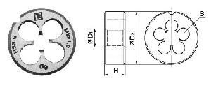 Плашка D-COMBO круглая ручная М14х1.5, HSS, Ф38х10 мм