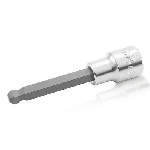 Головка TOPTUL  торцевая с шестигранной вставкой HEX 1/2" 7 мм L=100 мм, с шаром