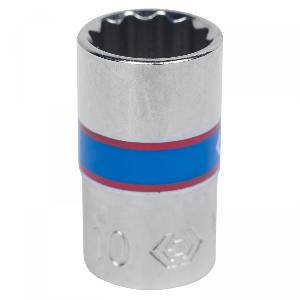 Головка торцевая стандартная двенадцатигранная 1/4", 10 мм KING TONY 233010M