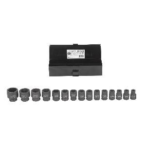 Набор WiederKraft ударных головок 1/2" 15 пр.,длина 38мм 10-32 мм.