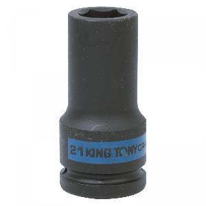 Головка KING TONY торцевая ударная глубокая шестигранная 3/4", 21 мм