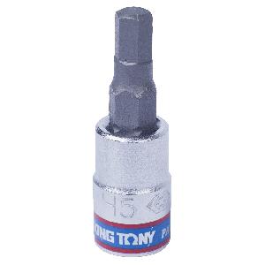 Насадка KING TONY (бита) торцевая 1/4", HEX, 5 мм, L = 37 мм