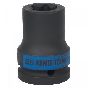 Головка KING TONY торцевая ударная TORX Е-стандарт 3/4", E26, L = 56 мм