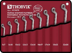 Набор Thorvik ключей гаечных накидных изогнутых серии ARC в сумке, 45444 мм, 9 предметов