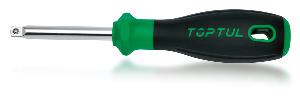 Вороток TOPTUL отвертка с пластиковой ручкой 1/4" 165 мм