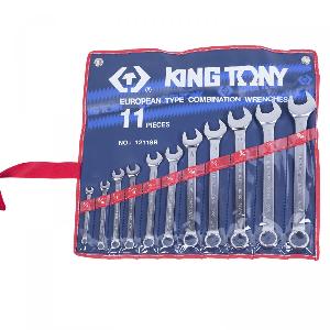 Набор KING TONY комбинированных ключей, 1/4"-15/16", 11 предметов