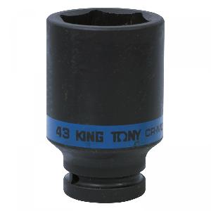 Головка KING TONY торцевая ударная глубокая шестигранная 3/4", 43 мм
