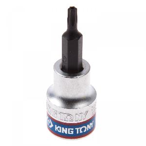 Насадка KING TONY (бита) торцевая 3/8", TORX, T15, L = 50 мм, с отверстием