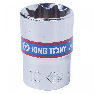 Головка KING TONY торцевая восьмигранная 1/4", 10 мм