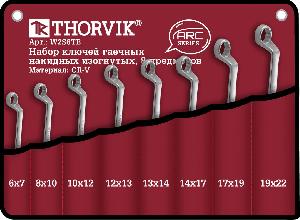 Набор Thorvik ключей гаечных накидных изогнутых серии ARC в сумке, 44713 мм, 8 предметов