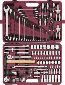 Набор Thorvik инструмента универсальный 1/4", 1/2"DR, 127 предметов