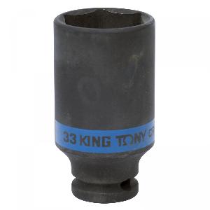Головка торцевая ударная глубокая шестигранная 1/2", 33 мм KING TONY 443533M
