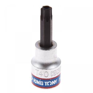 Насадка KING TONY (бита) торцевая 3/8", TORX, T40, L = 50 мм, с отверстием