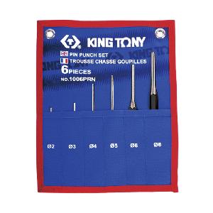 Набор выколоток, чехол из теторона, 6 предметов KING TONY 1006PRN