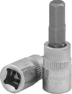 Насадка Jonnesway торцевая 1/4"DR с вставкой-битой шестигранной, H6, 37 мм