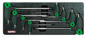 Набор TOPTUL отверток Torx с L-образной ручкой T10-T50, 8 предметов в ложементе