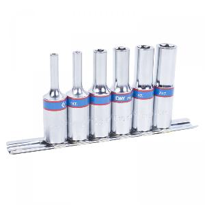 Набор глубоких торцевых головок 3/8", TORX Е-стандарт, E4-E14, 6 предметов KING TONY 3116PR