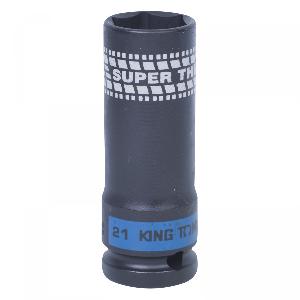 Головка KING TONY торцевая ударная глубокая 1/2", 21 мм, тонкостенная