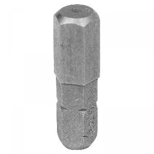 Вставка KING TONY (бита) торцевая 1/4", HEX, 7 мм, L = 25 мм