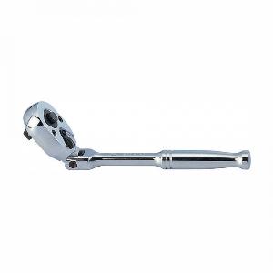 Трещотка KING TONY 1/4", 150 мм, 24 зубца, флажковая с кнопкой, шарнирная