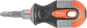 Отвертка Ombra стержневая двусторонняя ROUND GRIP, РН2,SL6x38 мм
